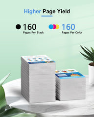 68 Ink Cartridges Black Color Combo Pack Compatible with HP 68 Ink Replacement for 68 Envy 6552e 6555e 6558e 6155e 6152e Printer 2-Pack (1 Black/1 Tri-Color)