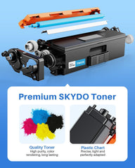 TN436 Toner Cartridges Set 4 Pack High Yield Replacement for Brother TN433 Work with MFC-l8900Cdw HL-l8360Cdw HL-L8260Cdw MFC-L8610Cdw (TN436BK TN436C TN436M TN436Y)