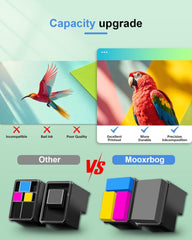 68 Ink Cartridges Black Color Combo Pack Compatible with HP 68 Ink Replacement for 68 Envy 6552e 6555e 6558e 6155e 6152e Printer 2-Pack (1 Black/1 Tri-Color)