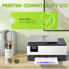 68 Ink Cartridges Black Color Combo Pack Envy 6155e 6555e Compatible for HP 68 Ink Cartridges Compatible for Envy 6155e, Envy 6555e, 6155e, 6555e, 6155 e, 6555 e Printers (2 Pack, 1 Black/1 Tri-Color)