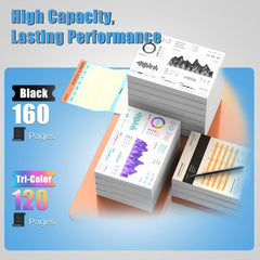 68 Ink Cartridges for Envy 6155e 6555e 6555 e 6155 e Ink Combo Pack Compatible with Hp 68 68e Ink Cartridges for Envy 6155e, 6555e, 6552e, 6558e, 6152e 6552 6558 6152 e Printer (1 Black, 1 Tri-Color)