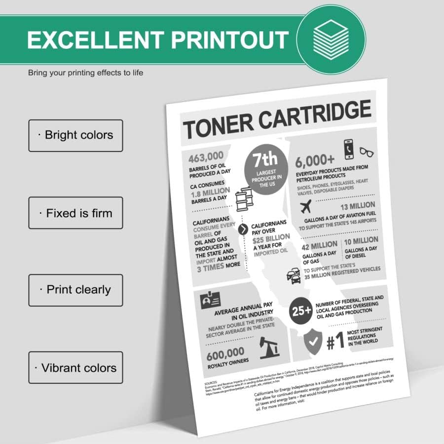 B310 Black Toner Cartridge (1-Pack) - 006R04376 Toner Cartridge Replacement for Xerox B305 B310 B315 Printer