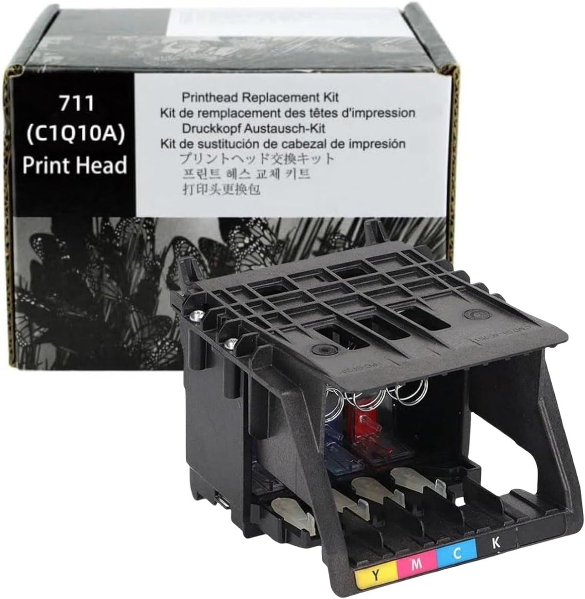 711(C1Q10A) Printhead(with Chip) Replacement for HP 711(C1Q10A) Printhead(New) for DesignJet Printers - Compatible with T120/T125/T130/T520/T525/T530 | Genuine HP 711 Print Head